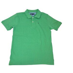 Tommy Hilfiger Boys 10/12 Lime Green Short Sleeve Polo 2627
